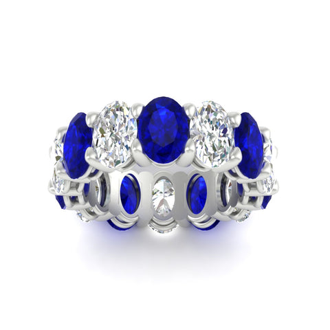 luxury-10-ct-oval-diamond-eternity-wedding-ring-with-blue-sapphire-in-white-gold-fdewb8324ovgsablangle5-7.00x5.00mm-nl-wg