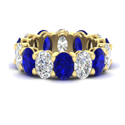 luxury-10-ct-oval-diamond-eternity-wedding-ring-with-blue-sapphire-in-yellow-gold-fdewb8324ovgsablsleep-7.00x5.00mm-nl-yg