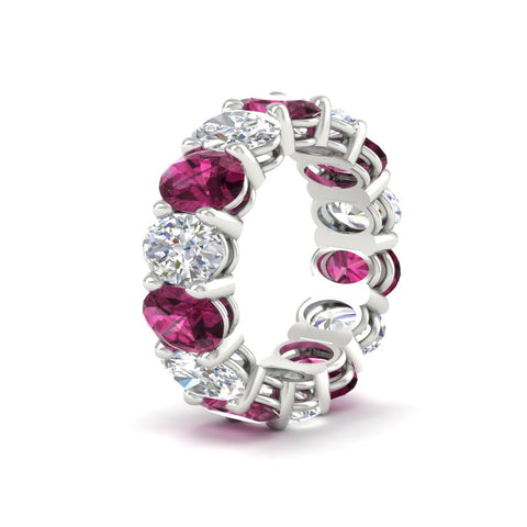 luxury-10-ct-oval-diamond-eternity-wedding-ring-with-pink-sapphire-in-white-gold-fdewb8324ovgsadrpiangle2-7.00x5.00mm-nl-wg