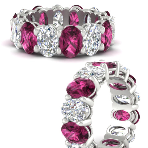 luxury-10-ct-oval-diamond-eternity-wedding-ring-with-pink-sapphire-in-white-gold-fdewb8324ovgsadrpiangle3-7.00x5.00mm-nl-wg