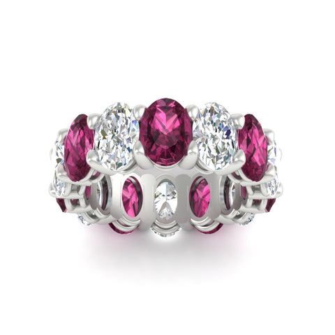 luxury-10-ct-oval-diamond-eternity-wedding-ring-with-pink-sapphire-in-white-gold-fdewb8324ovgsadrpiangle5-7.00x5.00mm-nl-wg