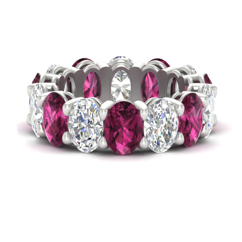 luxury-10-ct-oval-diamond-eternity-wedding-ring-with-pink-sapphire-in-white-gold-fdewb8324ovgsadrpisleep-7.00x5.00mm-nl-wg