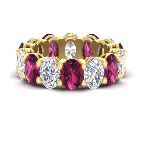luxury-10-ct-oval-diamond-eternity-wedding-ring-with-pink-sapphire-in-yellow-gold-fdewb8324ovgsadrpisleep-7.00x5.00mm-nl-yg