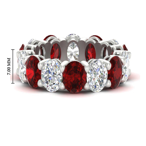 luxury-10-ct-oval-diamond-eternity-wedding-ring-with-ruby-in-white-gold-fdewb8324ovgrudrsleep-7.00x5.00mm-nl-wg-hw