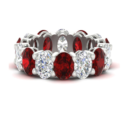 luxury-10-ct-oval-diamond-eternity-wedding-ring-with-ruby-in-white-gold-fdewb8324ovgrudrsleep-7.00x5.00mm-nl-wg