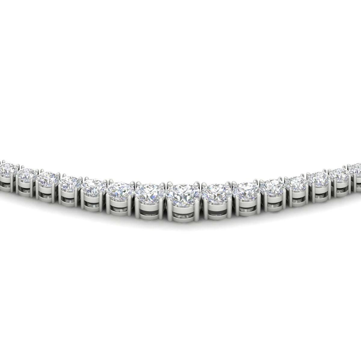 Graduated Tennis Necklace – Fascinating Diamonds