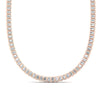 Load image into Gallery viewer, luxury-tennis-necklace-bezel-set-emerald-cut-in-FDNK11337EM-ANGLE1-NL-RG