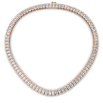 Load image into Gallery viewer, luxury-tennis-necklace-bezel-set-emerald-cut-in-FDNK11337EM-ANGLE1-NL-RG
