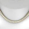 Load image into Gallery viewer, luxury-tennis-necklace-bezel-set-emerald-cut-in-FDNK11337EM-ANGLE1-NL-YG