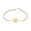 Load image into Gallery viewer, Alphabet disc diamond bracelet