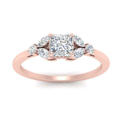 man-made-princess-cut-lab-diamond-vintage-engagement-ring-in-rose-gold-FDENR635PRRANGLE5-NL-RG