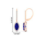 Load image into Gallery viewer, marquise-1-carat-halo-diamond-lever-back-drop-earrings-with-sapphire-in-rose-gold-FDEAR11235-MQGSABLANGLE1-1.00CT-NL-RG.jpg
