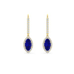 Load image into Gallery viewer, marquise-1-carat-halo-diamond-lever-back-drop-earrings-with-sapphire-in-yellow-gold-FDEAR11235-MQGSABLANGLE1-1.00CT-NL-YG.jpg
