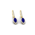 Load image into Gallery viewer, marquise-1-carat-halo-diamond-lever-back-drop-earrings-with-sapphire-in-yellow-gold-FDEAR11235-MQGSABLANGLE1-1.00CT-NL-YG.jpg
