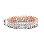 Load image into Gallery viewer, marquise-2-carat-cut-eternity-diamond-wedding-band-in-rose-gold-FDEWB11257MQB-2.00CT-NL-RG