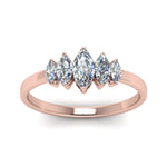 Load image into Gallery viewer, marquise-5-stone-wedding-ring-half-carat-in-rose-gold-FD8008-0.5CTMQB-NL-RG.jpg
