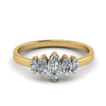 Load image into Gallery viewer, marquise-5-stone-wedding-ring-half-carat-in-yellow-gold-FD8008-0.5CTMQB-NL-YG.jpg
