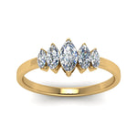 Load image into Gallery viewer, marquise-5-stone-wedding-ring-half-carat-in-yellow-gold-FD8008-0.5CTMQB-NL-YG.jpg
