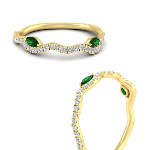 marquise-accent-curved-emerald-wedding-band-in-yellow-gold-fdens11656bgemgrangle3-nl-yg.jpg