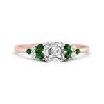 Load image into Gallery viewer, marquise-accented-emerald-asscher-cut-engagement-ring-in-rose-gold-FD9933ASRGEMGR-NL-RG_dbfead21-b97c-45ba-a821-790730712ab4.jpg?v=1769496557