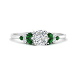 Load image into Gallery viewer, marquise-accented-emerald-cushion-cut-engagement-ring-in-white-gold-FD9933CURGEMGR-NL-WG.jpg?v=1769496456