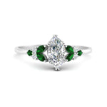 Load image into Gallery viewer, marquise-accented-emerald-marquise-cut-engagement-ring-in-white-gold-FD9933MQRGEMGR-NL-WG.jpg?v=1769496491