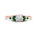 Load image into Gallery viewer, marquise-accented-emerald-princess-cut-engagement-ring-in-rose-gold-FD9933PRRGEMGR-NL-RG.jpg?v=1769496524