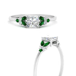 Load image into Gallery viewer, marquise-accented-emerald-princess-cut-engagement-ring-in-white-gold-FD9933PRRGEMGRANGLE3-NL-WG.jpg?v=1769496524