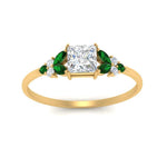 Load image into Gallery viewer, marquise-accented-emerald-princess-cut-engagement-ring-in-yellow-gold-FD9933PRRGEMGRANGLE5-NL-YG.jpg?v=1769496524