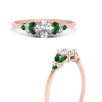 Load image into Gallery viewer, marquise-accented-emerald-round-cut-engagement-ring-in-rose-gold-FD9933RORGEMGRANGLE3-NL-RG.jpg?v=1769496546