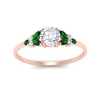 Load image into Gallery viewer, marquise-accented-emerald-round-cut-engagement-ring-in-rose-gold-FD9933RORGEMGRANGLE5-NL-RG.jpg?v=1769496546