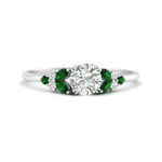 Load image into Gallery viewer, marquise-accented-emerald-round-cut-engagement-ring-in-white-gold-FD9933RORGEMGR-NL-WG.jpg?v=1769496546