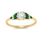 Load image into Gallery viewer, marquise-accented-emerald-round-cut-engagement-ring-in-yellow-gold-FD9933RORGEMGRANGLE5-NL-YG.jpg?v=1769496546