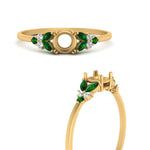 Load image into Gallery viewer, marquise-accented-emerald-semi-mount-engagement-ring-in-yellow-gold-FD9933SMRGEMGRANGLE3-NL-YG.jpg?v=1769496082