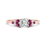 Load image into Gallery viewer, marquise-accented-pink-sapphire-asscher-cut-engagement-ring-in-rose-gold-FD9933ASRGSADRPI-NL-RG.jpg?v=1769496442
