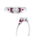 Load image into Gallery viewer, marquise-accented-pink-sapphire-princess-cut-engagement-ring-in-white-gold-FD9933PRRGSADRPIANGLE3-NL-WG.jpg?v=1769496524