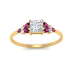 Load image into Gallery viewer, marquise-accented-pink-sapphire-princess-cut-engagement-ring-in-yellow-gold-FD9933PRRGSADRPIANGLE5-NL-YG.jpg?v=1769496524