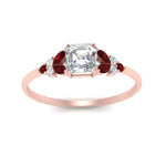Load image into Gallery viewer, marquise-accented-ruby-asscher-cut-engagement-ring-in-rose-gold-FD9933ASRGRUDRANGLE5-NL-RG.jpg?v=1769496441