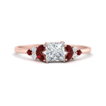 Load image into Gallery viewer, marquise-accented-ruby-princess-cut-engagement-ring-in-rose-gold-FD9933PRRGRUDR-NL-RG.jpg?v=1769496524