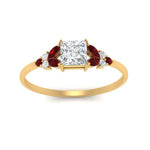 Load image into Gallery viewer, marquise-accented-ruby-princess-cut-engagement-ring-in-yellow-gold-FD9933PRRGRUDRANGLE5-NL-YG.jpg?v=1769496524