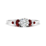 Load image into Gallery viewer, marquise-accented-ruby-round-cut-engagement-ring-in-white-gold-FD9933RORGRUDR-NL-WG.jpg?v=1769496546