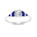 Load image into Gallery viewer, marquise-accented-sapphire-asscher-cut-engagement-ring-in-white-gold-FD9933ASRGSABLANGLE5-NL-WG.jpg?v=1769496442