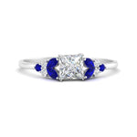 Load image into Gallery viewer, marquise-accented-sapphire-princess-cut-engagement-ring-in-white-gold-FD9933PRRGSABL-NL-WG.jpg?v=1769496524