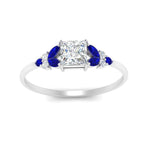 Load image into Gallery viewer, marquise-accented-sapphire-princess-cut-engagement-ring-in-white-gold-FD9933PRRGSABLANGLE5-NL-WG.jpg?v=1769496524