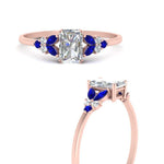 Load image into Gallery viewer, marquise-accented-sapphire-radiant-cut-engagement-ring-in-rose-gold-FD9933RARGSABLANGLE3-NL-RG.jpg?v=1769496534