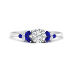 Load image into Gallery viewer, marquise-accented-sapphire-round-cut-engagement-ring-in-white-gold-FD9933RORGSABL-NL-WG.jpg?v=1769496546