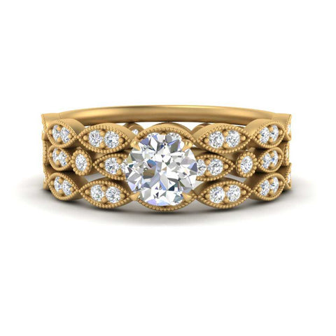 marquise-and-dot-stacked-engagement-ring-in-FD10093-NL-YG