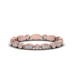 Load image into Gallery viewer, marquise-and-dot-stacked-wedding-band-ring-in-rose-gold-FD8641B-NL-RG.jpg
