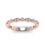 Load image into Gallery viewer, marquise-and-dot-stacked-wedding-band-ring-in-rose-gold-FD8641B-NL-RG.jpg
