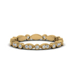 Load image into Gallery viewer, marquise-and-dot-stacked-wedding-band-ring-in-yellow-gold-FD8641B-NL-YG.jpg
